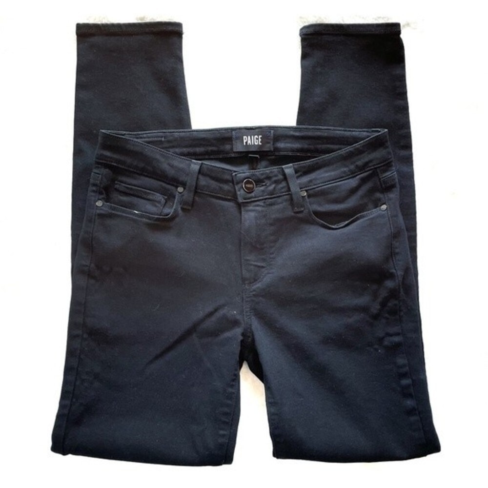 PAIGE | Verdugo Ultra Skinny Jeans Black Shadow EUC 27 - Picture 2 of 9